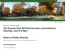 Tablet Screenshot of fairlingtonvillages.com
